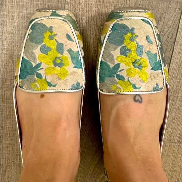 Opening Ceremony - Floral Satin Embroidered Flats - Picture 2 of 8